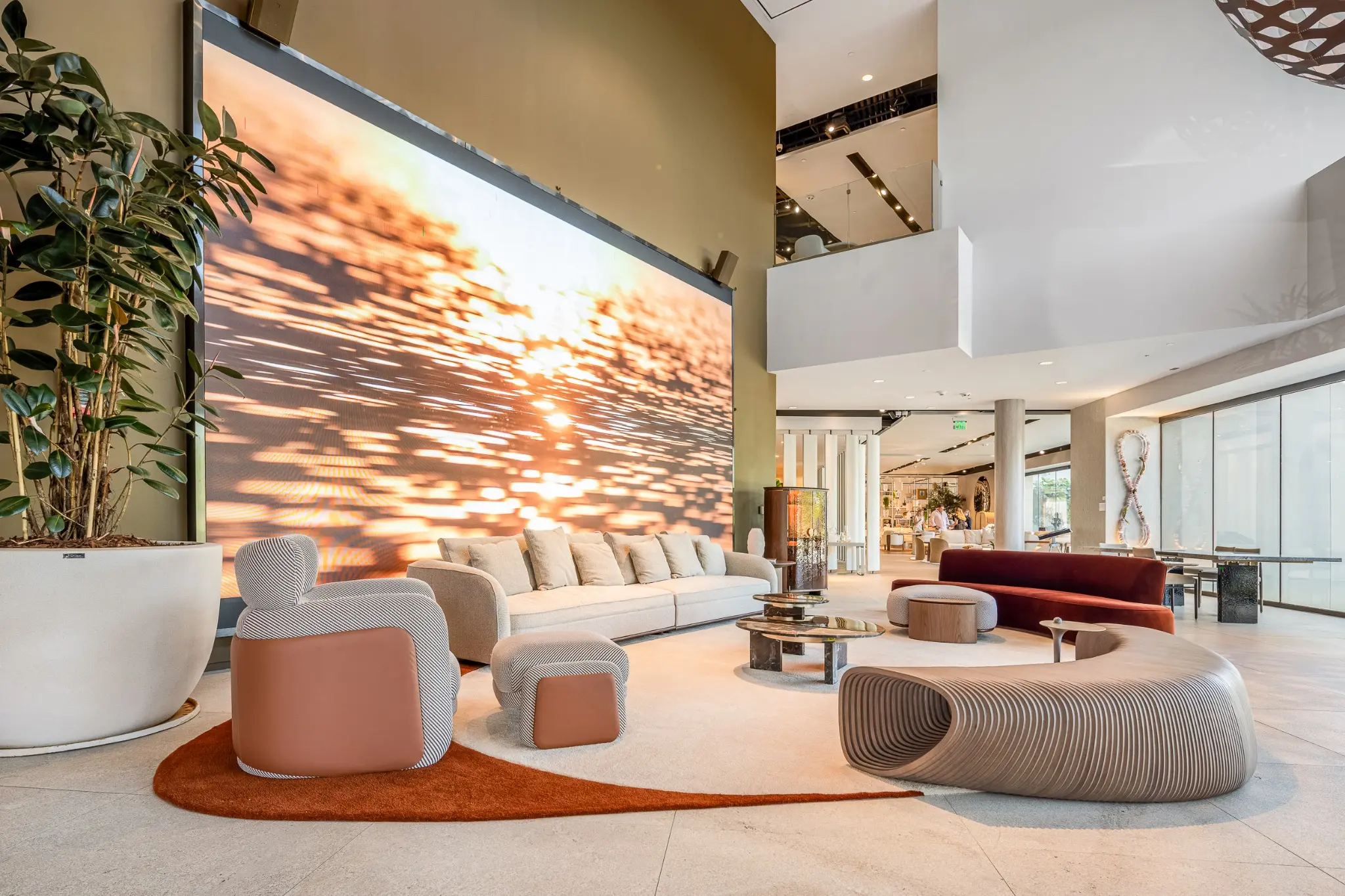 Fotografia comercial dos tapetes Cartacho no showroom da Artefacto em Miami