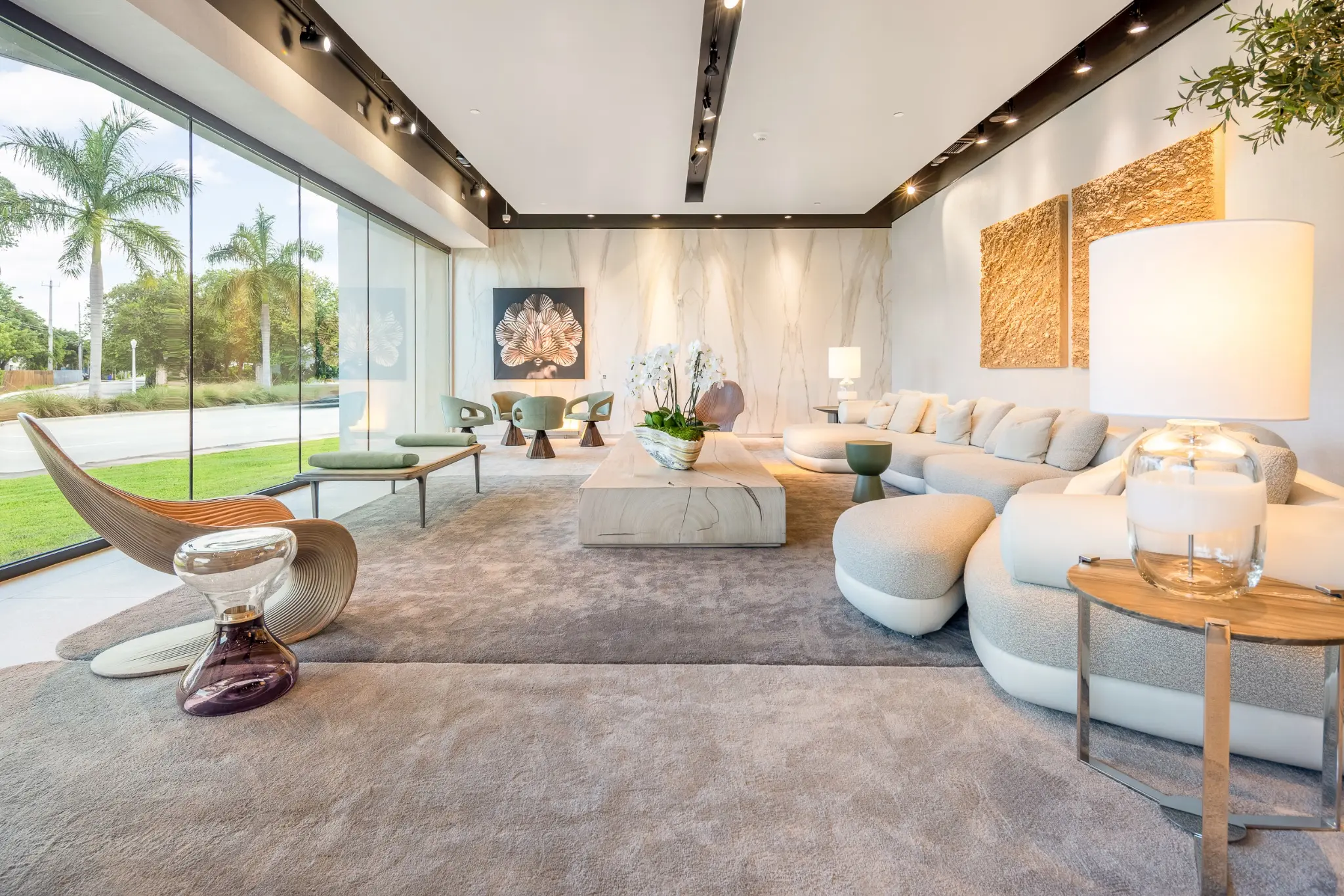 Fotografia comercial dos tapetes Cartacho no showroom da Artefacto em Miami