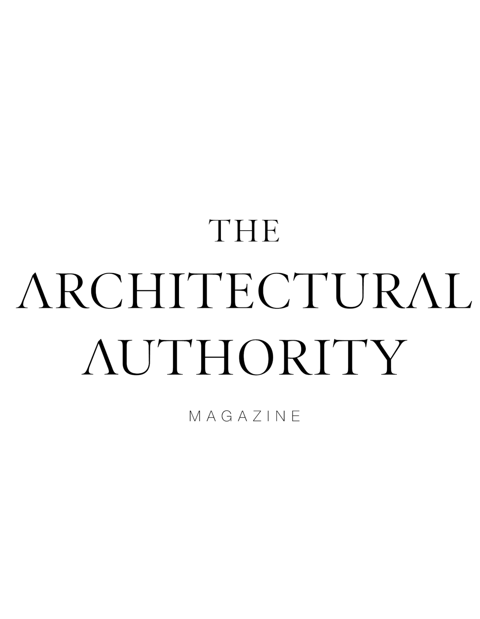 Magazine cover — The Architectural Authority Magazine 2026